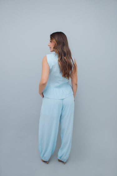 Conjunto Peplum e Calça Jogger