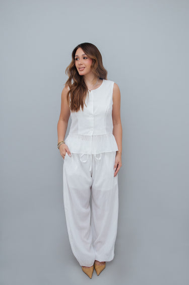 Conjunto Peplum e Calça Jogger