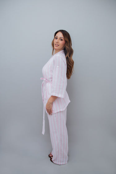 Kimono e Cropped listrado