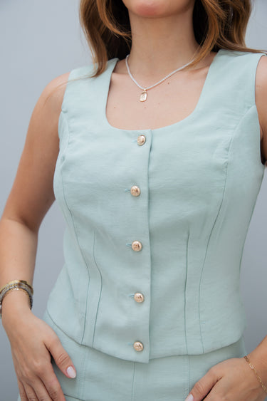 Conjunto Pistachio Regata e Saia Midi