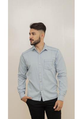 Camisa Manga Longa Jeans